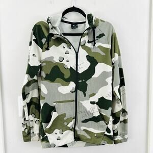 Nike Dri-FIT Sports Training Quick Dry Hooded Jacket Camouflage Men’s small